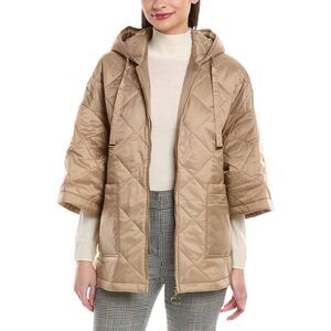 Joseph Ribkoff Womens  Quilted Hooded Jacket, Gold